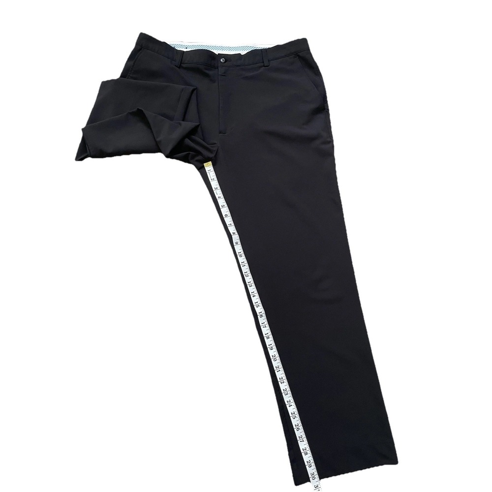 FootJoy Men Performance Golf Pants Black Flat Front 38x32 Stretch Slacks - Picture 15 of 16